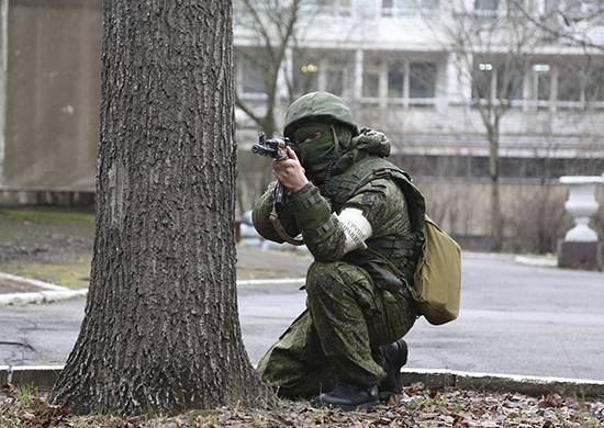 In the Leningrad region, military personnel repelled an attack of conditional terrorists on a military target