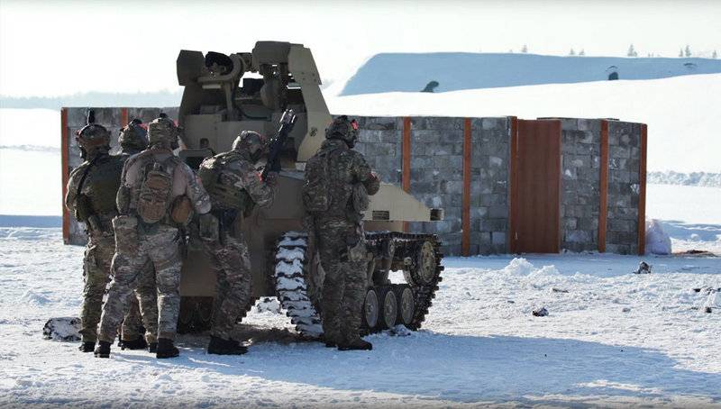 "Kalashnikov" tested combat robots "Companion" and "Freeloader"