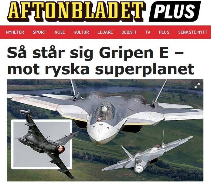 Les Suédois peuvent bien dormir: le nouveau "Gripen" va à l'encontre de Su-57