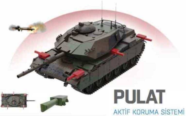 Turkish Defense Ministry equips its tanks with active protection "Pulat"