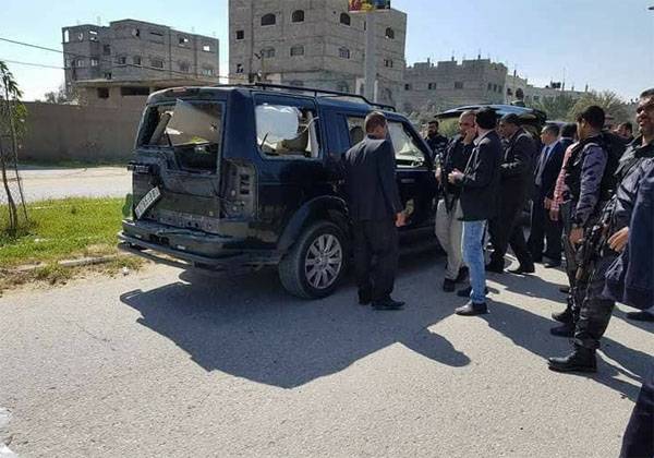 Terrorist attack on Palestinian Premier in Gaza