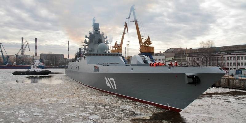 Medios: Reparación de la fragata diesel "Almirante Gorshkov" en marcha