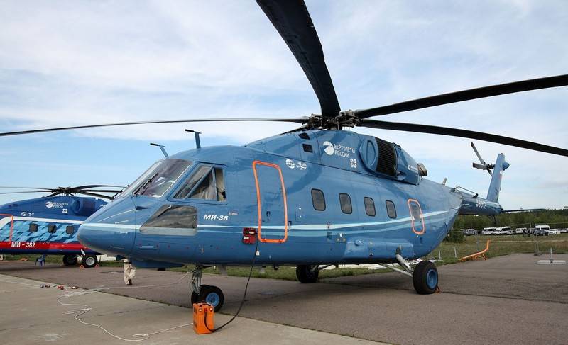 Il Ministero della Difesa riceverà il primo elicottero Mi-38T alla fine dell'anno 2018