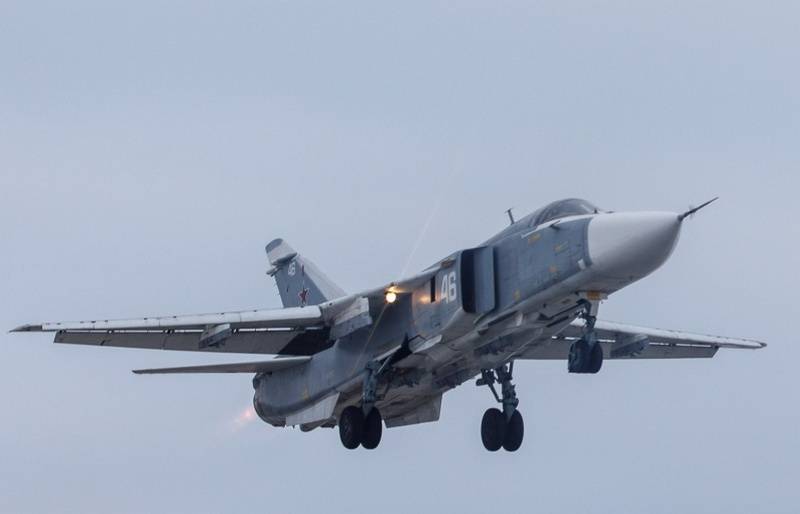 YuVO pilots on Su-24М worked flights at altitude 25 m above ground