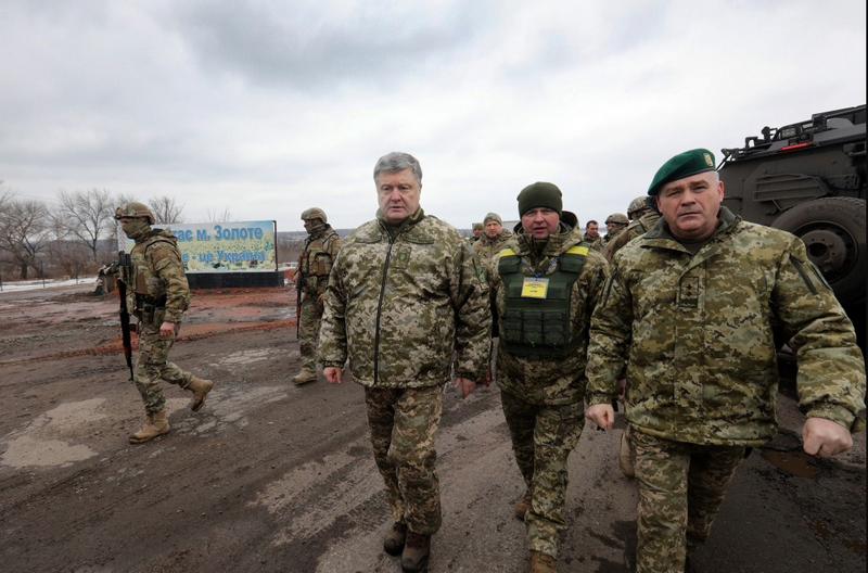 波罗申科宣布在顿巴斯（Donbass）开始“联合部队的作战”