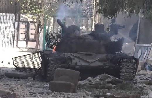 Syrian military lost in the battle of "Italian" T-72