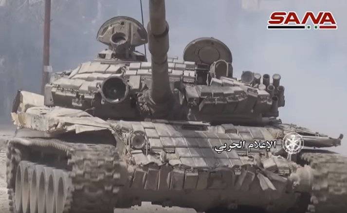 Under the Damascus seen tanks with thermal sights Viper