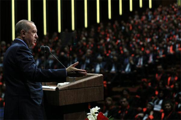 Erdogan accused the US of supporting illegal armed groups in Syria