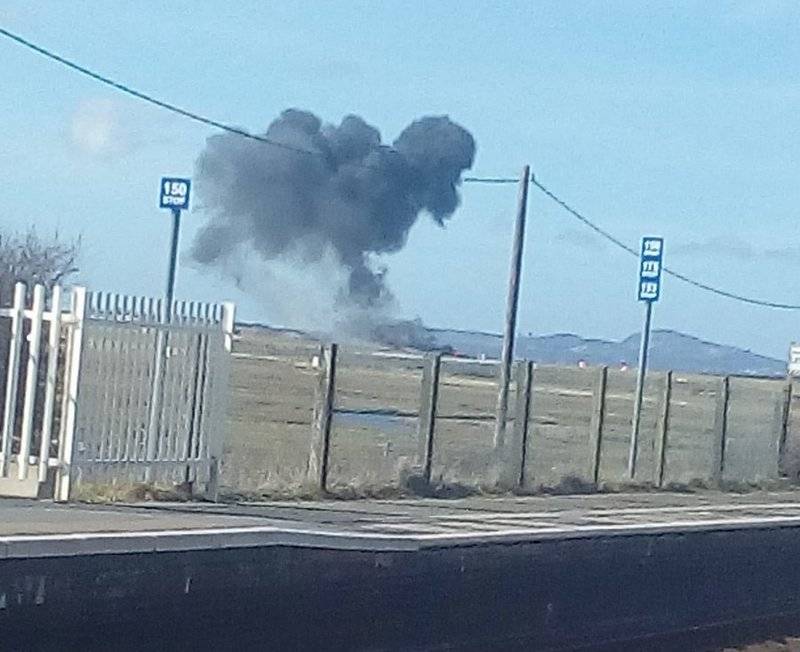 Royal Air Force aircraft crashed in the UK