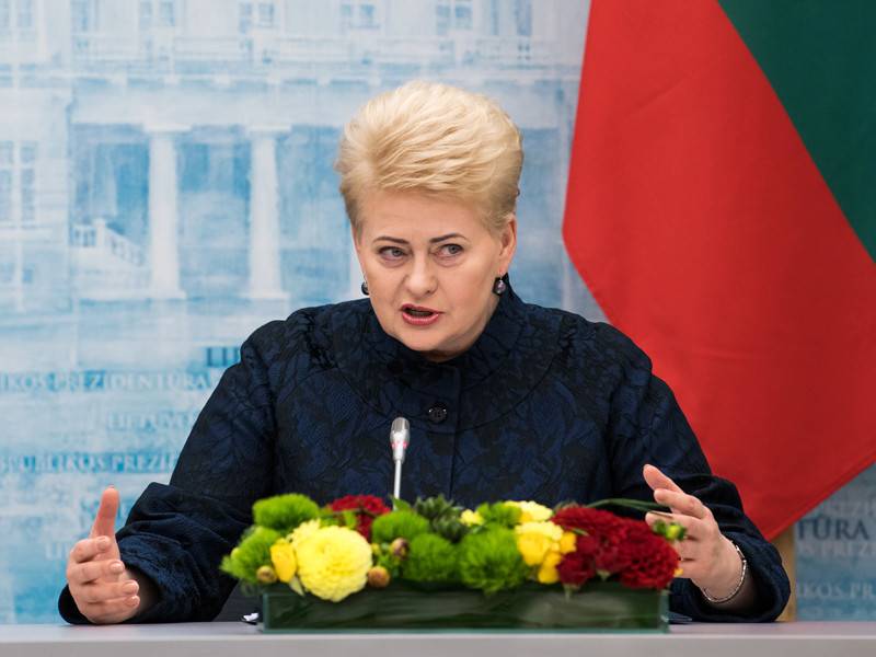 Grybauskaite는 러시아 외교관의 추방 가능성을 발표했습니다.