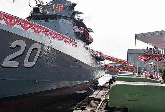 Another LMV patrol ship launched in Singapore