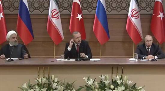 Putin, Erdogan, Rouhani: Siria debe seguir siendo un solo estado