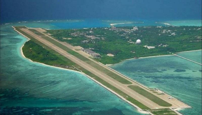 The United States discovered the EW system on the Spratly. China responded