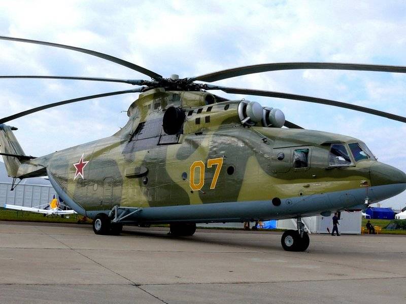 O Mi-26Т2В atualizado subirá ao céu já neste semestre