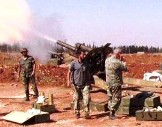 In Syria, terrorists smash guns of the Great Patriotic ML-20