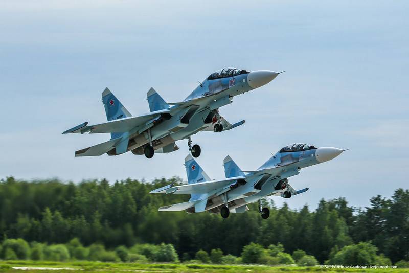 Plus quatre. Le parti Su-30SM est entré dans le régiment aérien ZVO