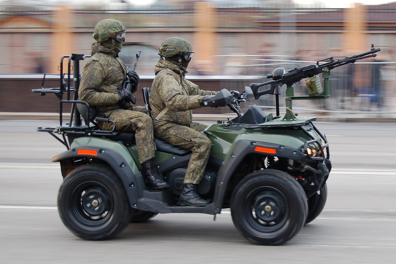 For desert and mountains. Victory Parade will show the latest ATVs