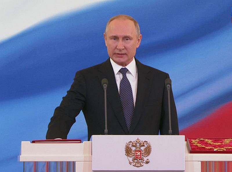 Second six years. Vladimir Putin took office as president of Russia