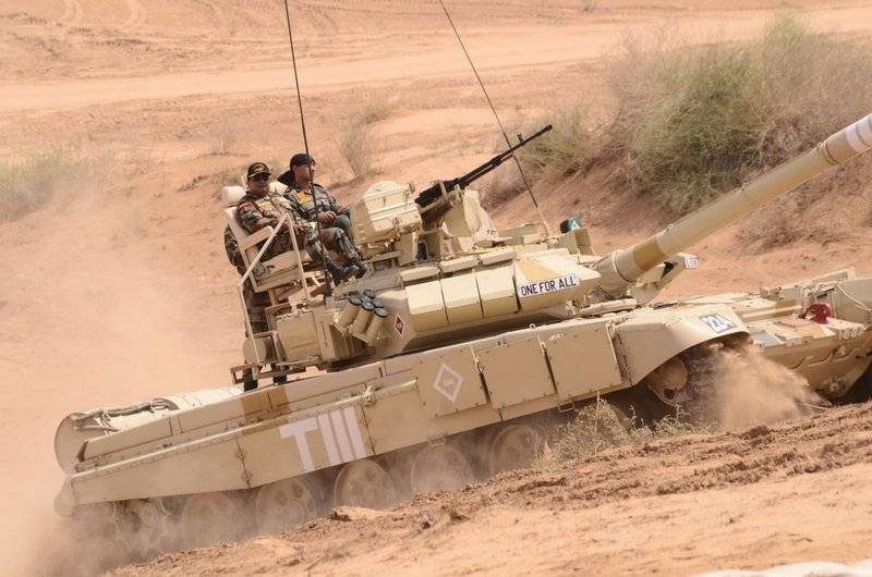 Non elefanti singoli ... Sulle torri dell'indiano T-90 furono sistemate sedie comode