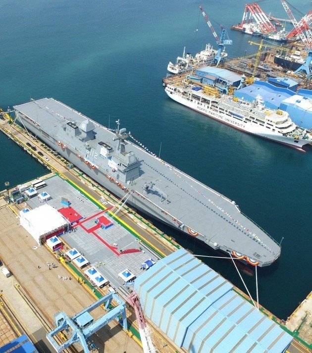 In South Korea, the second landing ship launched