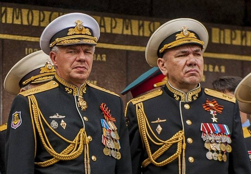 In the Black Sea Fleet, the new commander. So far with the prefix.