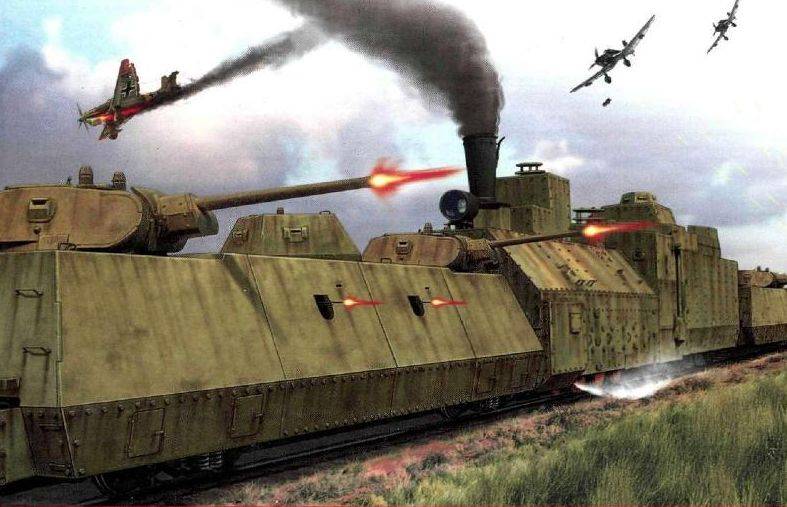 装甲列車と騎兵。 明日の戦争方法