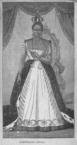 Ancien esclave avec une couronne en carton et sa réincarnation