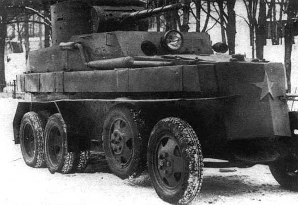 PB-4 floating armored car