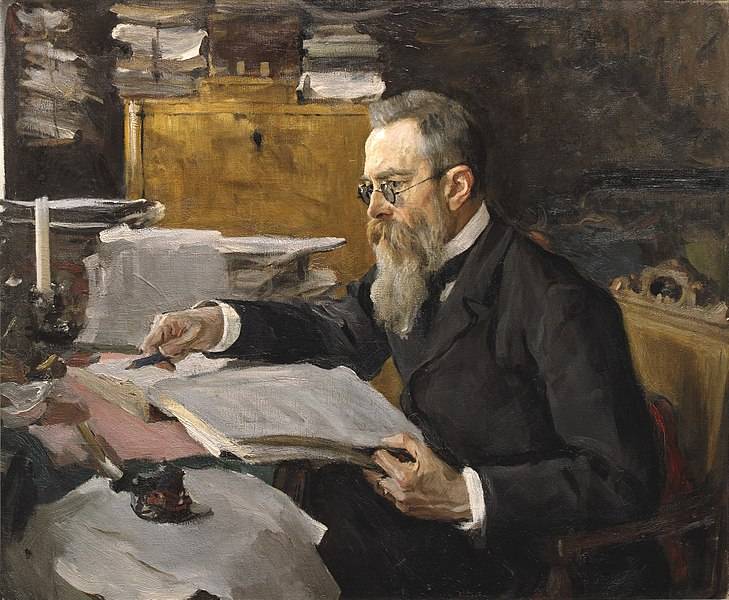 Suuri venäläinen säveltäjä Nikolai Rimski-Korsakov