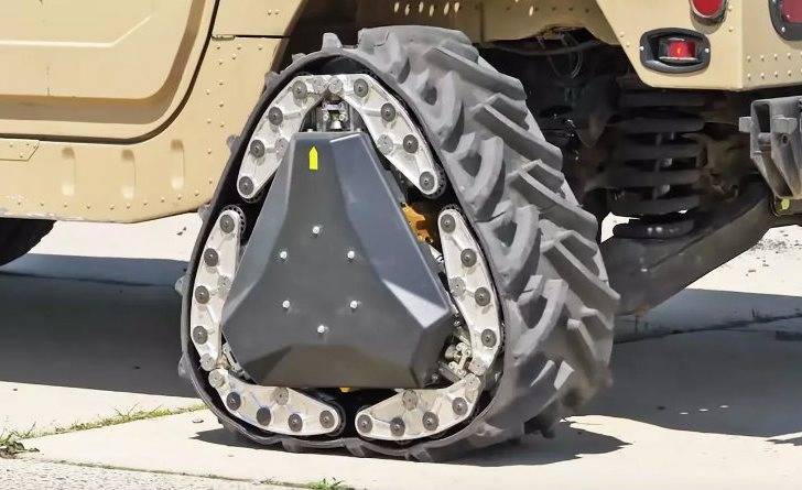 Aux États-Unis ont expérimenté un transformateur de roue pour véhicules blindés