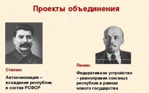 Проект автономизации и в сталина