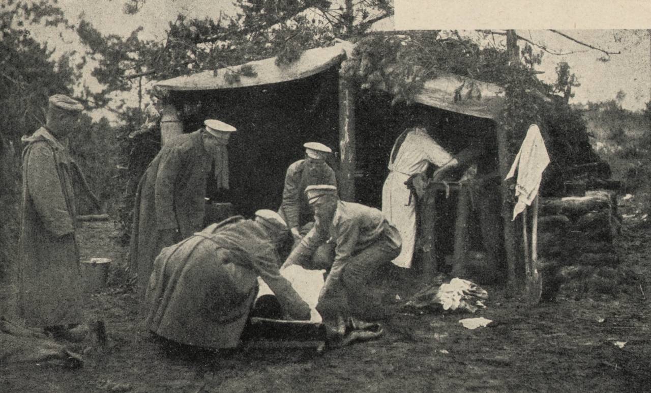 Первая мировая раненые. Полевой лазарет первой мировой войны. Военно-полевой госпиталь 1915.