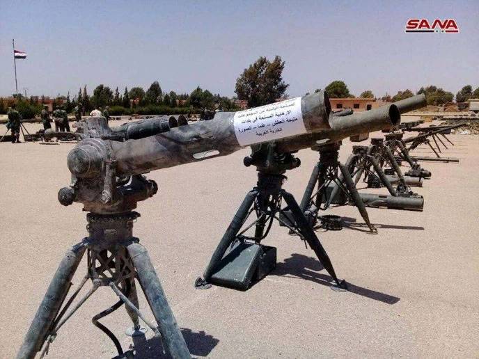 Amerikkalaisten TOW-panssarintorjuntajärjestelmien kantoraketit Etelä-Syyriassa siirtyivät SAA:n käsiin