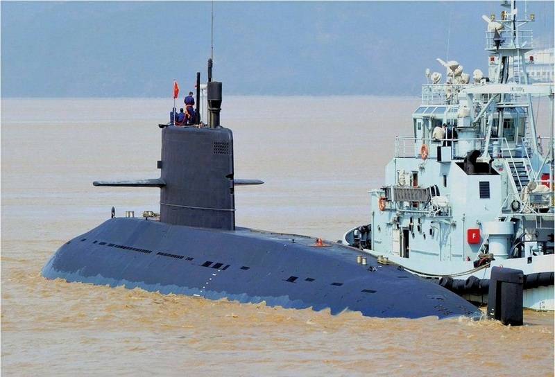 China has tested a new submarine project Type 039A