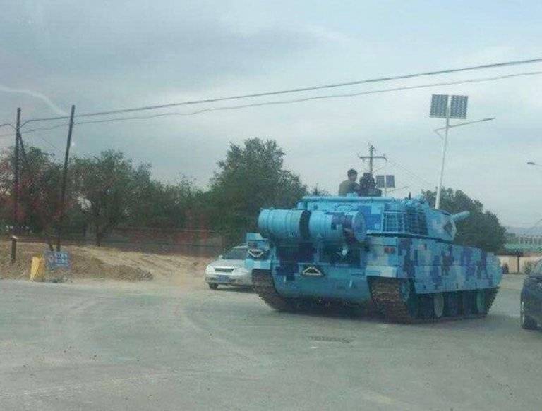 Chinese "mountain tank" entered service with the Marines?