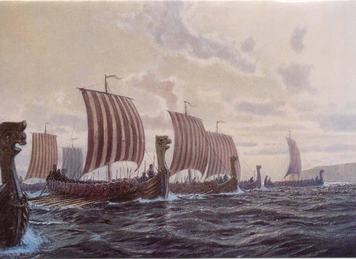Ладья море. Дракар норманнов. Драккар Рюрик. Норвежский крестовый поход в 1107-1110 годах. Крестовый поход Сигурда.