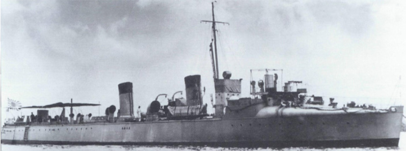 日俄战争中的夜袭驱逐舰。 结束