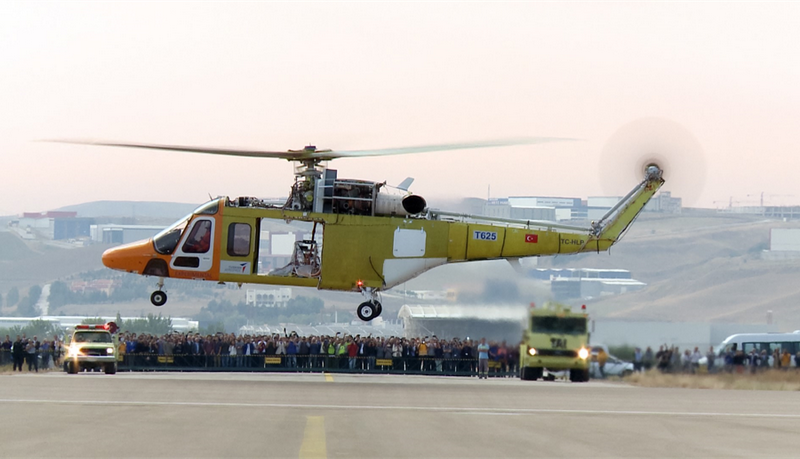 Turquía ha probado un nuevo helicóptero polivalente T625