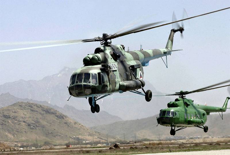 Incidente con la reparación de la Fuerza Aérea Afgana Mi-17 en el país de la OTAN. Reacción de RF