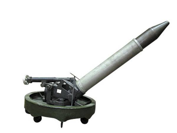 Experimental 60-mm mortar for silent firing GNIAP