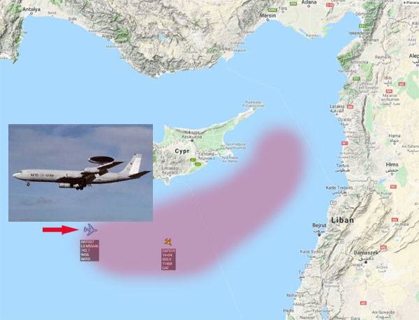 NATO E-3A AWACS "met" with the Russian "Kraukha-4" in Syria?