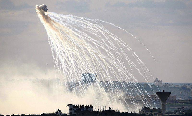 Syria has accused the United States in the use of phosphorus ammunition