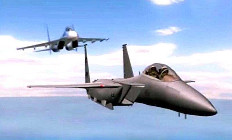 "Peremoga" oscurato: l'americano F-15 ha distrutto l'ucraino Su-27 durante gli esercizi