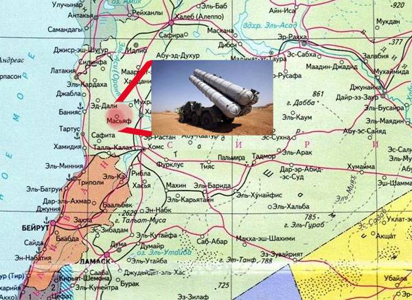 시리아의 C-300 사업부가 Masiaf에 정확하게 배치 된 이유는 무엇입니까?