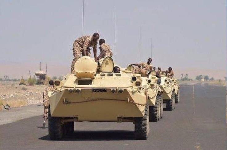 BTR-70MB1 bielorruso observado en Yemen