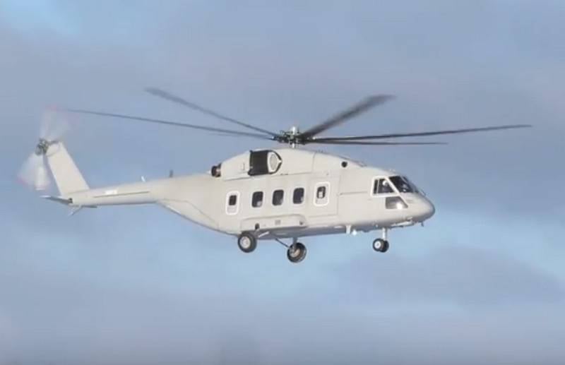 El helicóptero Mi-38T realizó su primer vuelo.