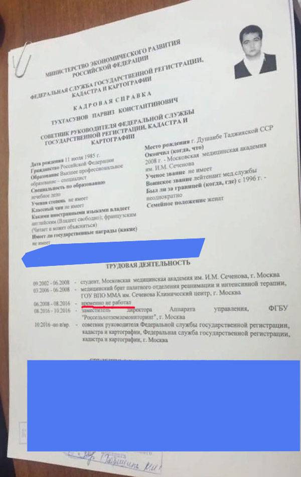 Пошёл в гору: СМИ обсуждают назначение "медбрата" Тухтасунова главой ФКП Росреестра