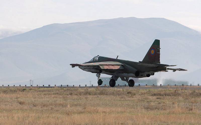 아르메니아 국방부, Su-25 공격기와의 통신 중단 주장