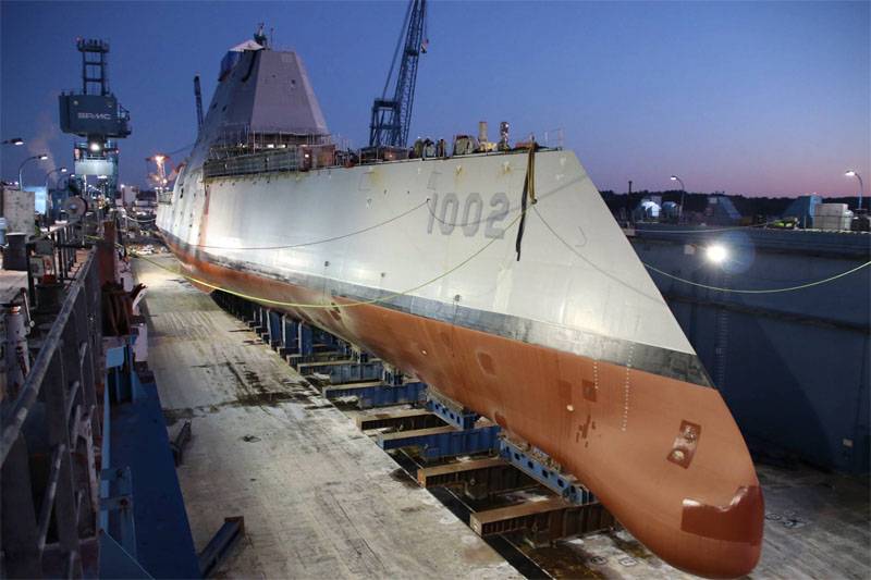 In the United States, the third and final stealth destroyer of the Zumwalt class has been launched.