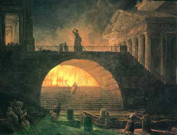 Bombeiros da Roma antiga. Parte do 1